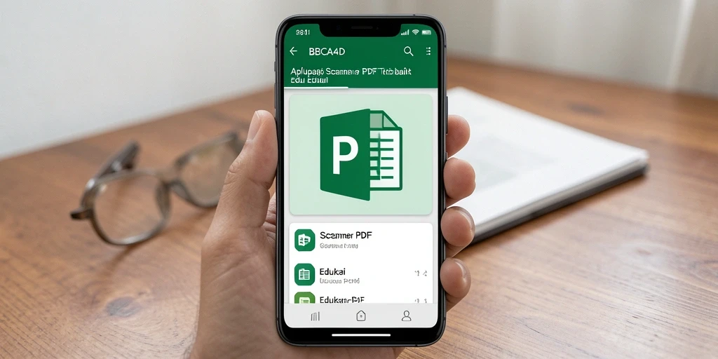 Tampilan antarmuka aplikasi BBCA4D yang intuitif untuk Scanner PDF.