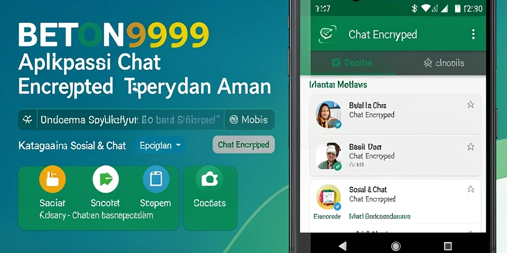 Antarmuka utama BETON999 untuk fitur Chat Encrypted yang aman.