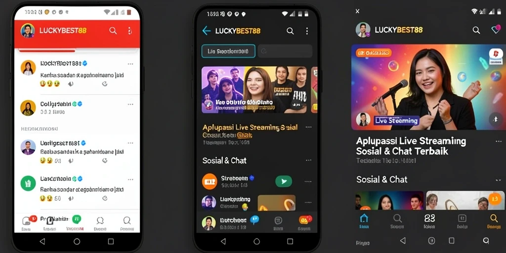 Tampilan antarmuka LUCKYBEST88 yang menarik dan interaktif saat live streaming.