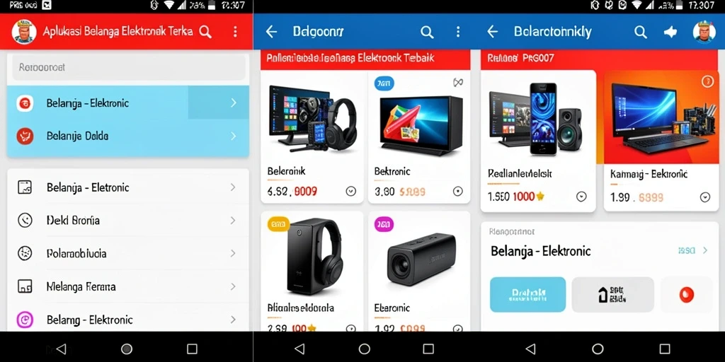 Antarmuka aplikasi PRG007 yang intuitif dan mudah digunakan.