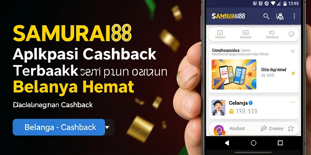 Screenshot antarmuka SAMURAI88 yang menampilkan fitur Cashback.